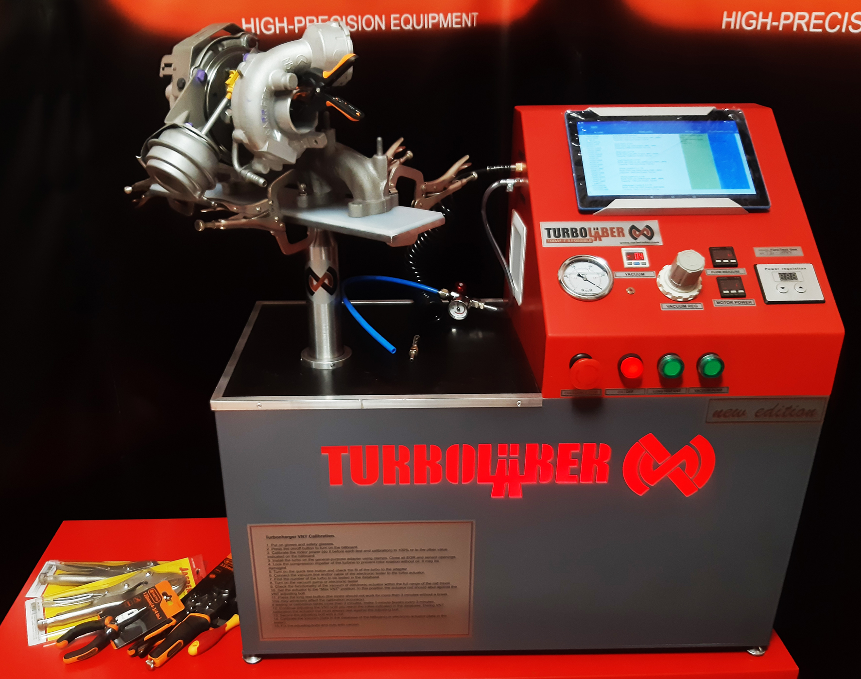 TurboLaber Flowtest One turbocharger calibration bench