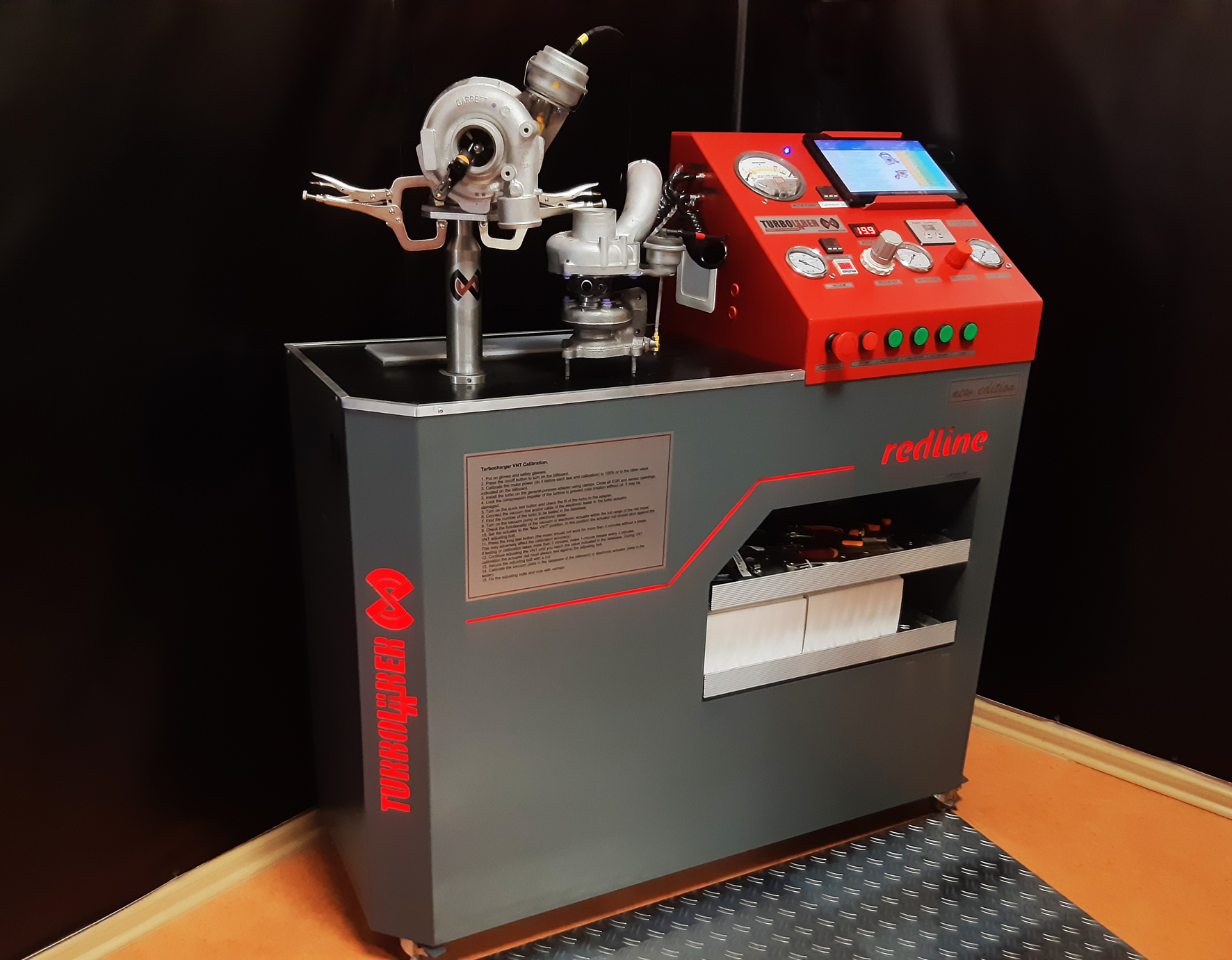 TurboLaber Redline 3001 turbocharger flow bench